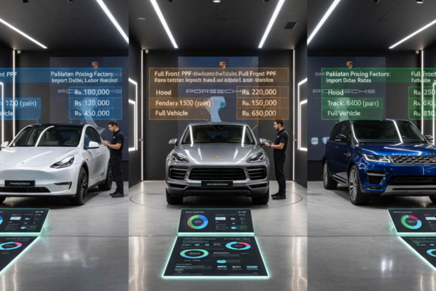 A blog banner image showing Tesla Model Y, Porsche Cayenne, or Range Rover Sport.
