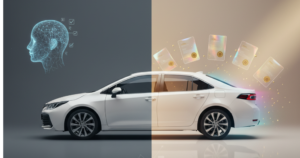A blog banner image showing significance of PPF and Ceramic Coating on a car