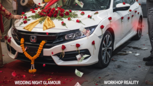 A blog banner image showing two conditions of a car