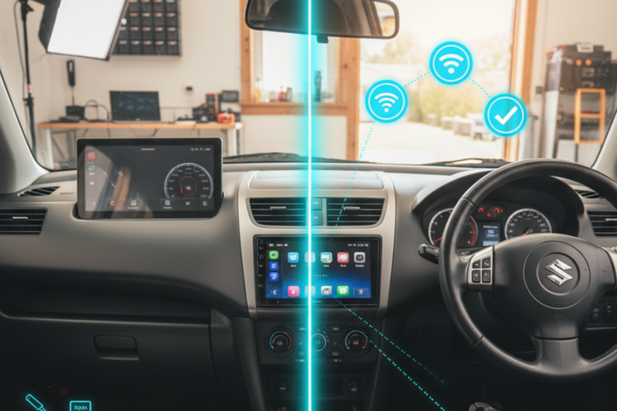 A blog banner image showing two sides of a car