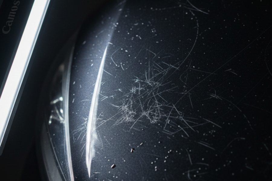 A blog banner image showing car detailing damage