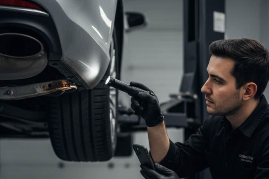 A blog banner image showing Problems Found While Detailing
